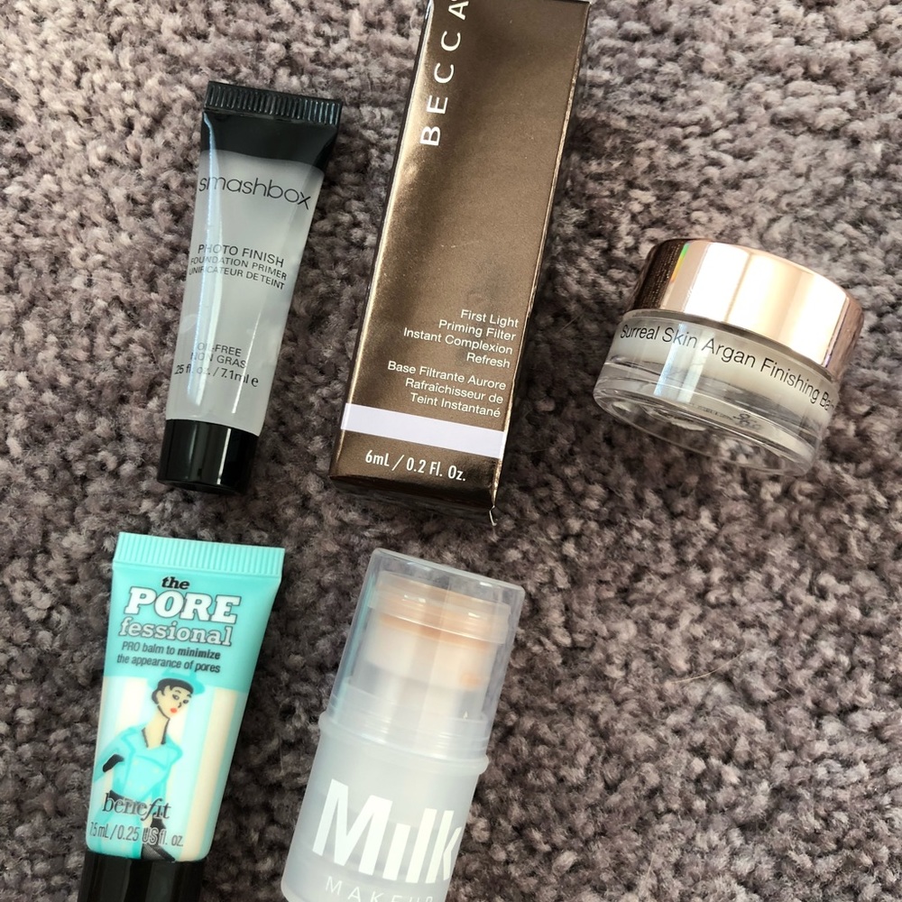 High end face primer bundle Becca benefit smashbox